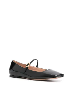Gianvito Rossi バックル付きレザーバレリーナシューズ - サムネイル2