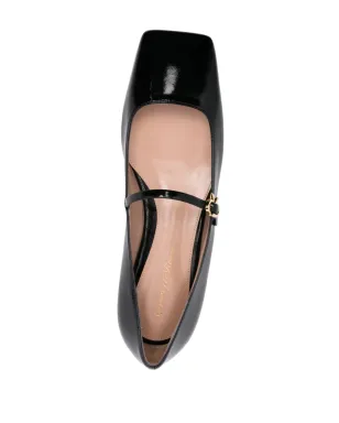 Gianvito Rossi バックル付きレザーバレリーナシューズ - サムネイル4