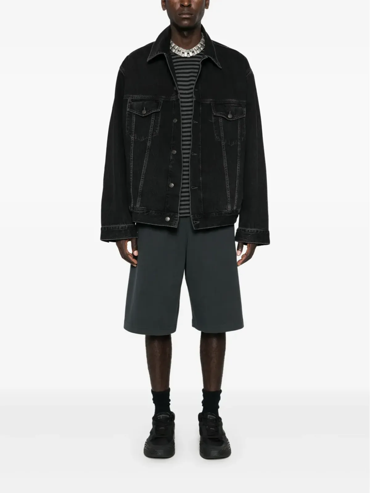 Acne Studios ドロップショルダー デニムジャケット - 画像2