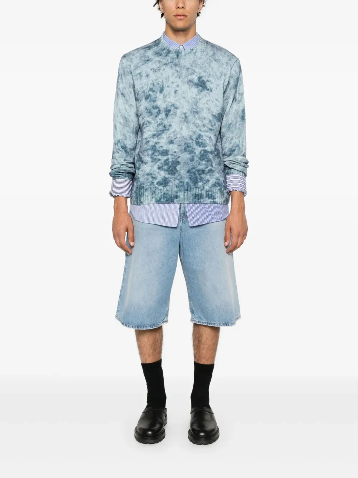 Acne Studios ストレートレッグデニムショーツ - 画像2