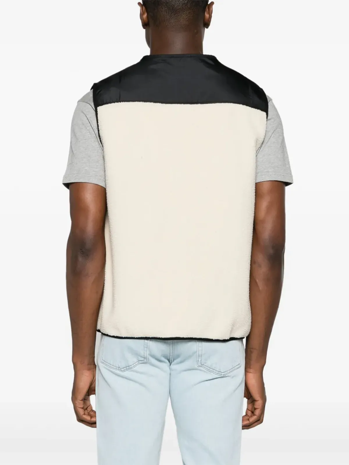 A.P.C. Nate カラーブロック フリース ジレ - ニュートラル系 - 画像5