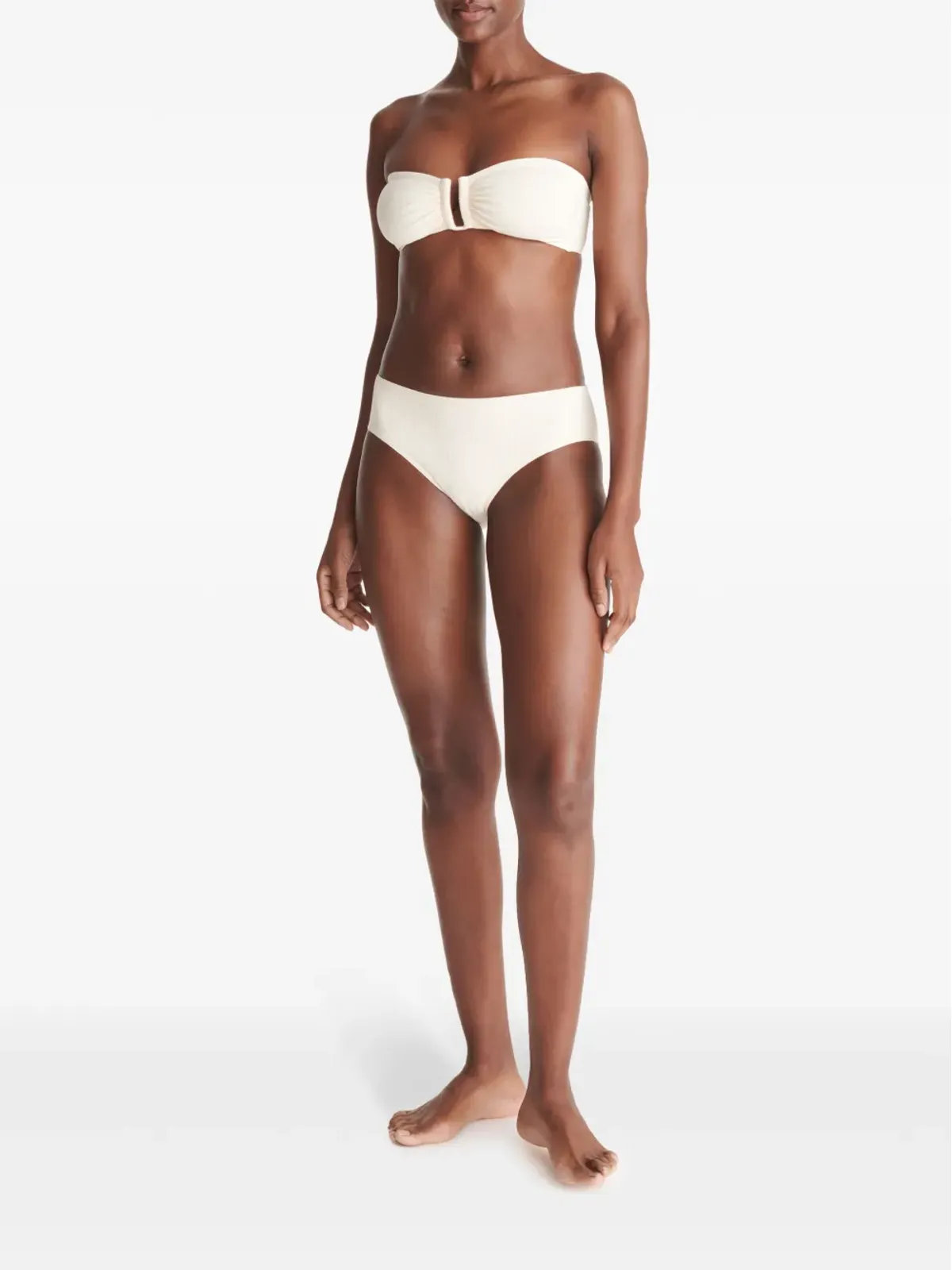 ERES Terra ribbed bikini bottoms - White - 画像3