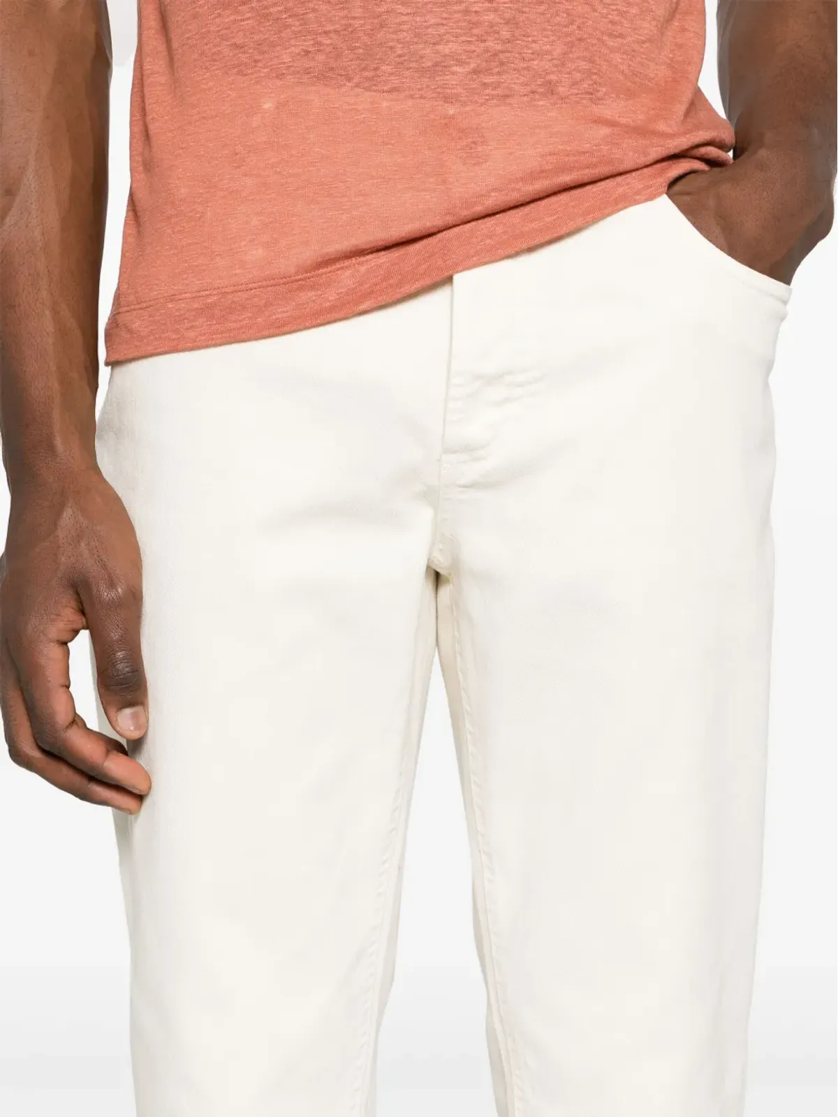 Brunello Cucinelli ミッドライズ スリムフィット ジーンズ - 画像5