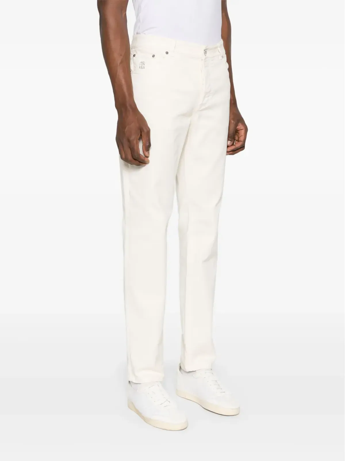 Brunello Cucinelli ミッドライズ スリムフィット ジーンズ - 画像3