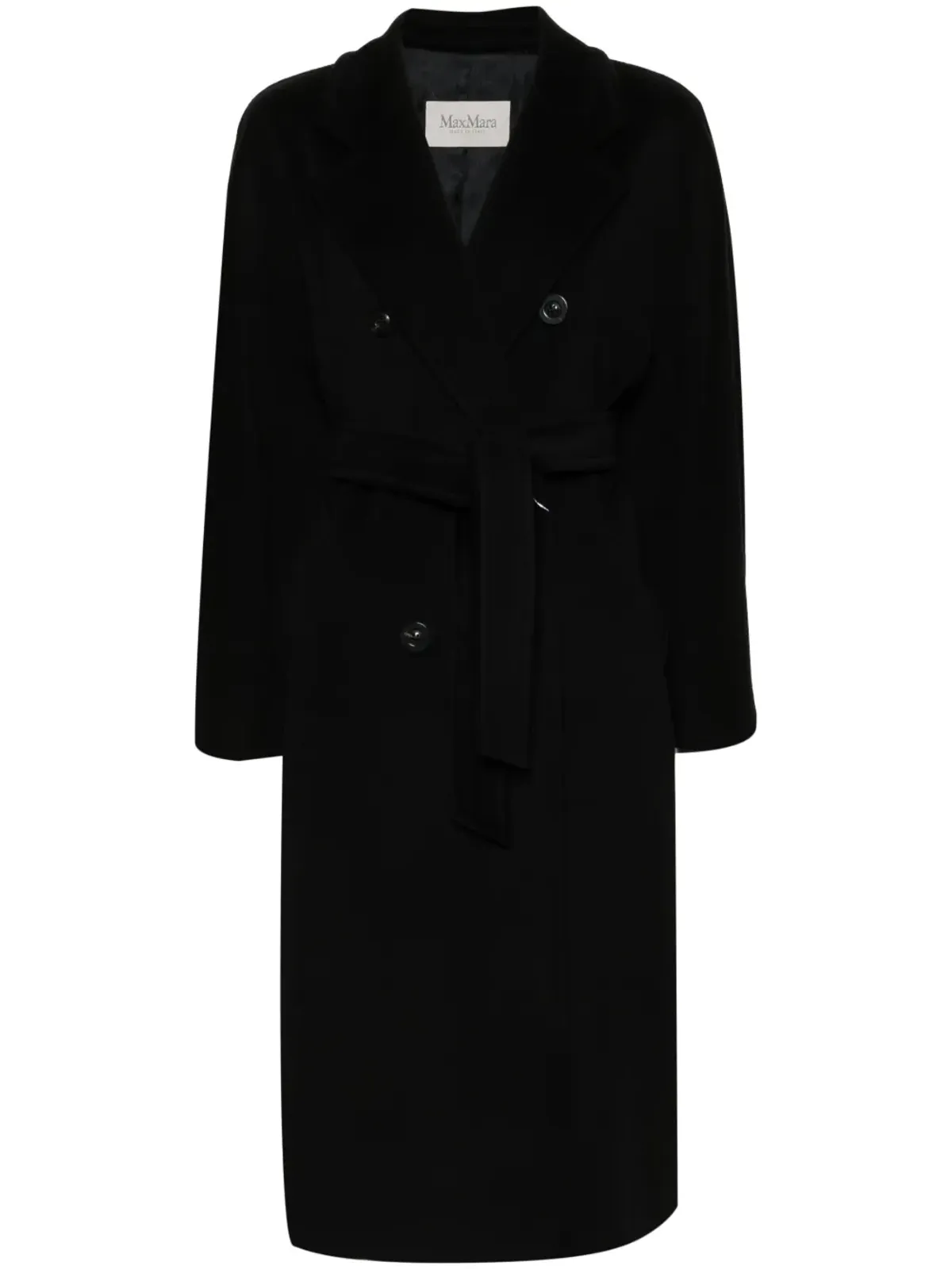 Max Mara マダム ベルト付きコート - ブラック - 画像1