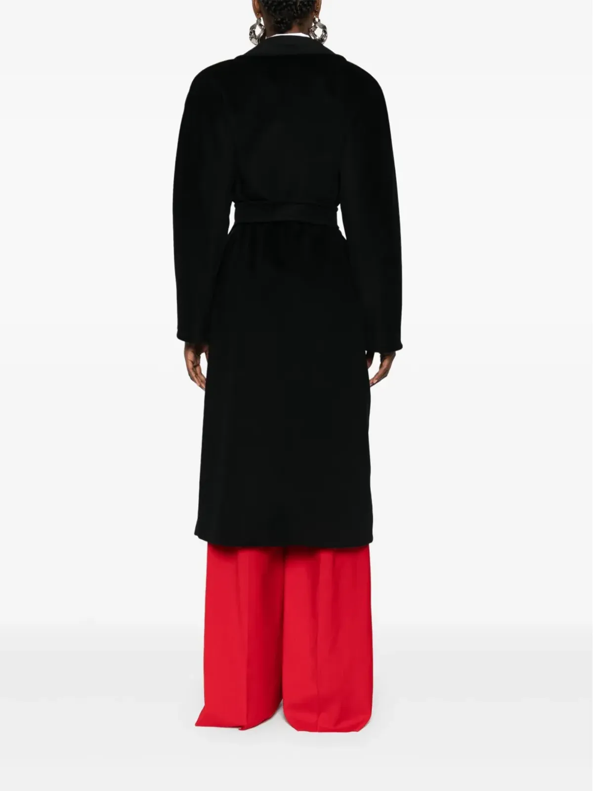 Max Mara マダム ベルト付きコート - ブラック - 画像4