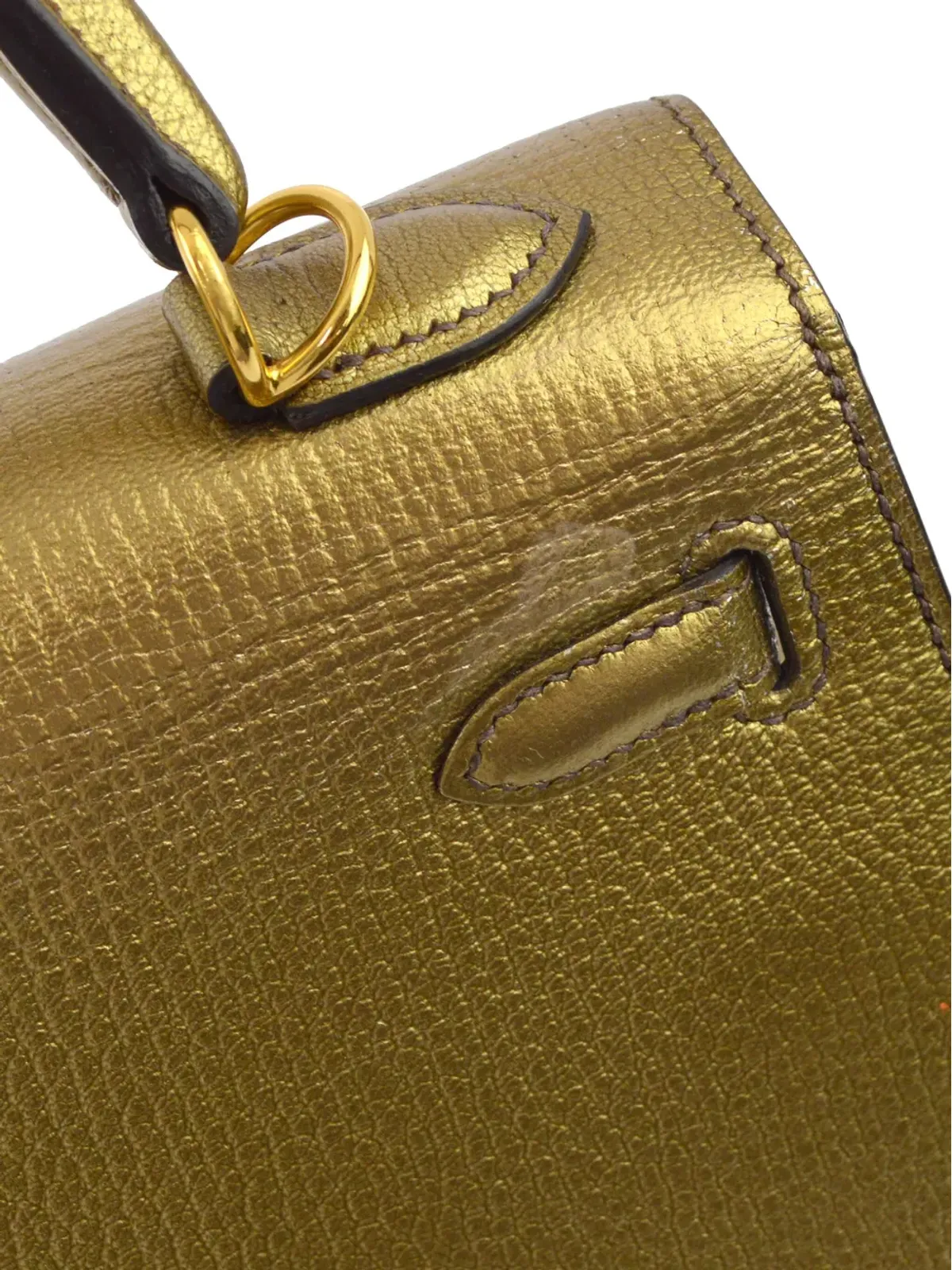 Hermès ビンテージ 2005 ケリー・セリエ 25 2WAYバッグ イエロー - 画像5