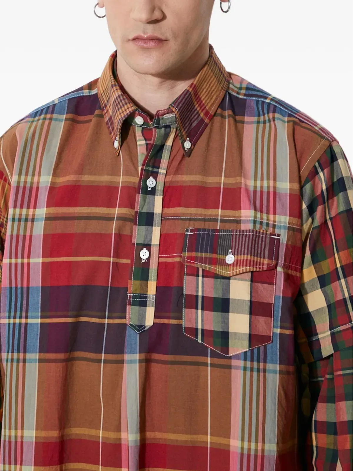 Engineered Garments チェック柄ポケットシャツ - 画像5