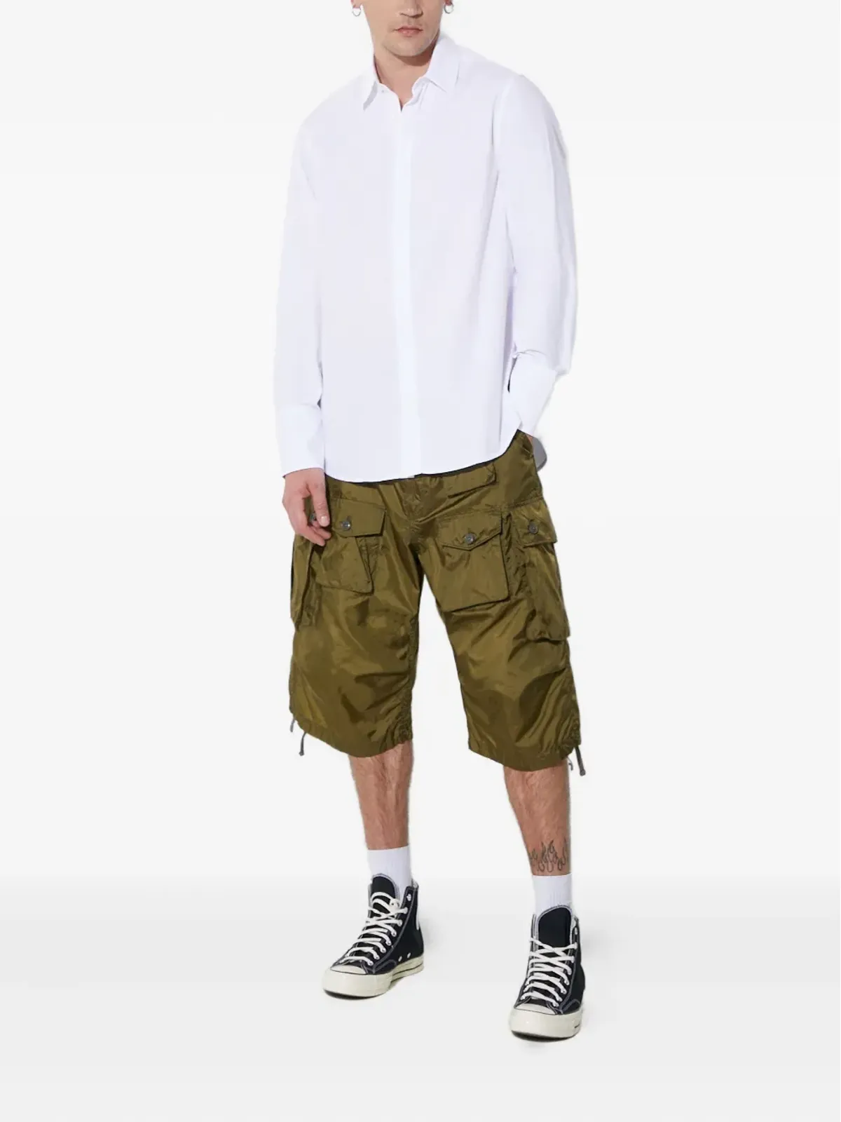 Engineered Garments ボタン付きカーゴショーツ - 画像2