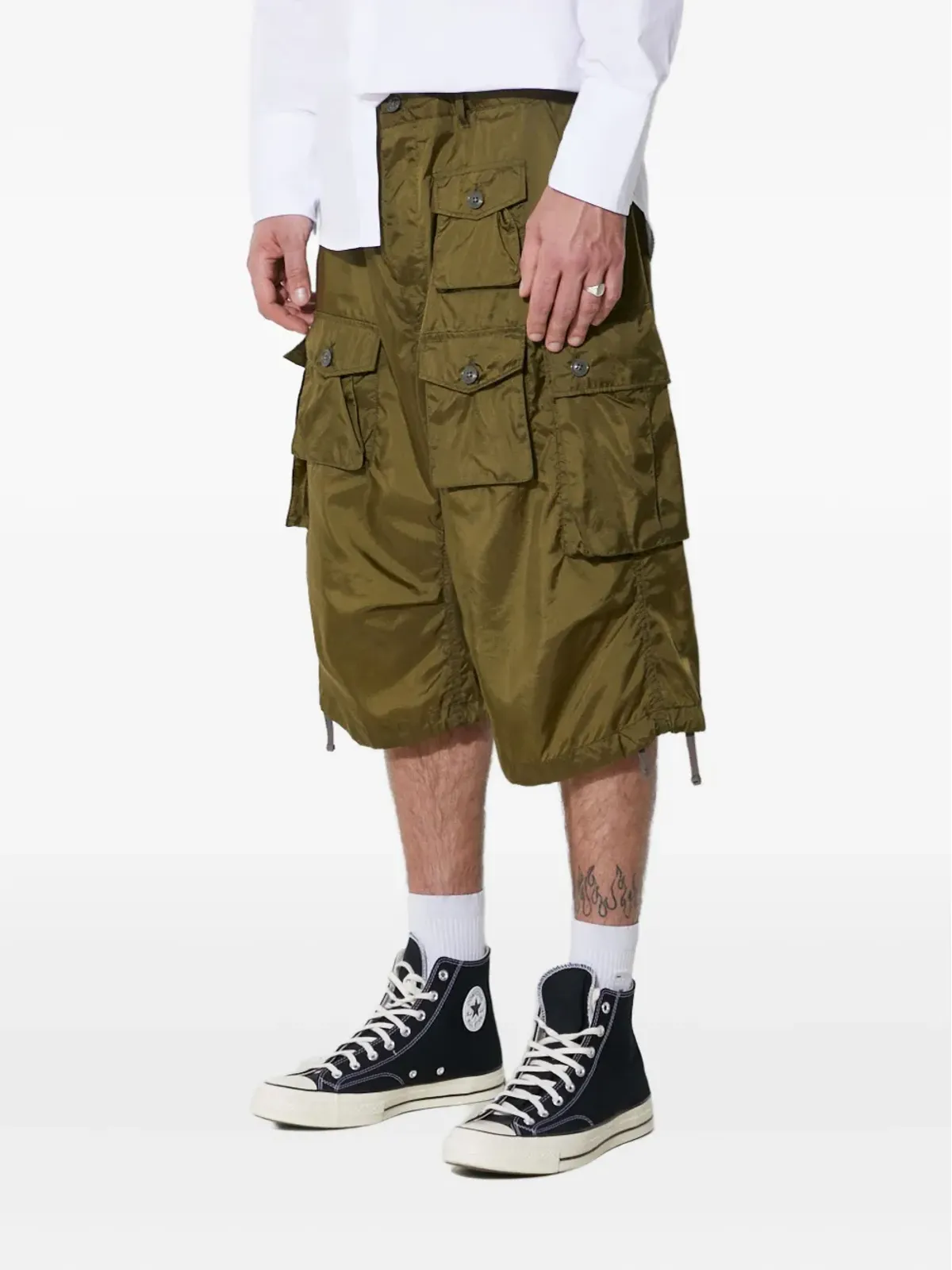 Engineered Garments ボタン付きカーゴショーツ - 画像3