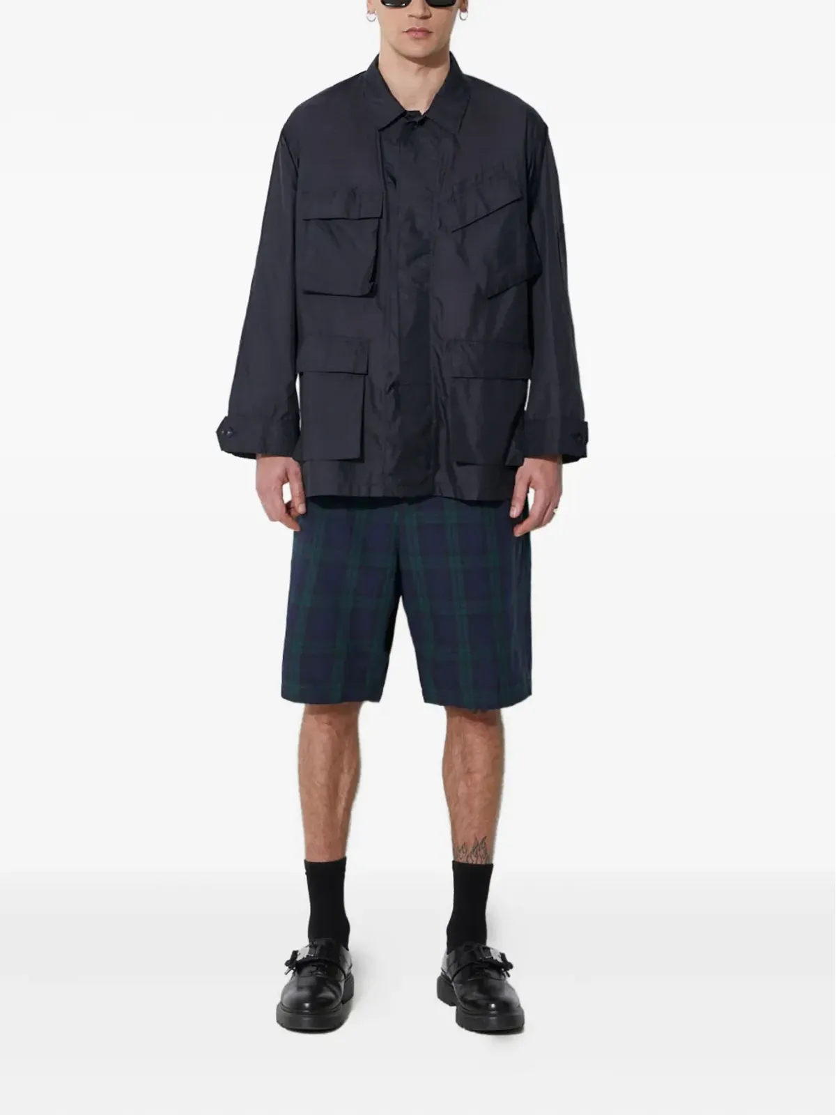 Engineered Garments プリーツタータンショーツ - 画像2