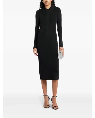 TOM FORD ストライプニットドレス ブラック - サムネイル2