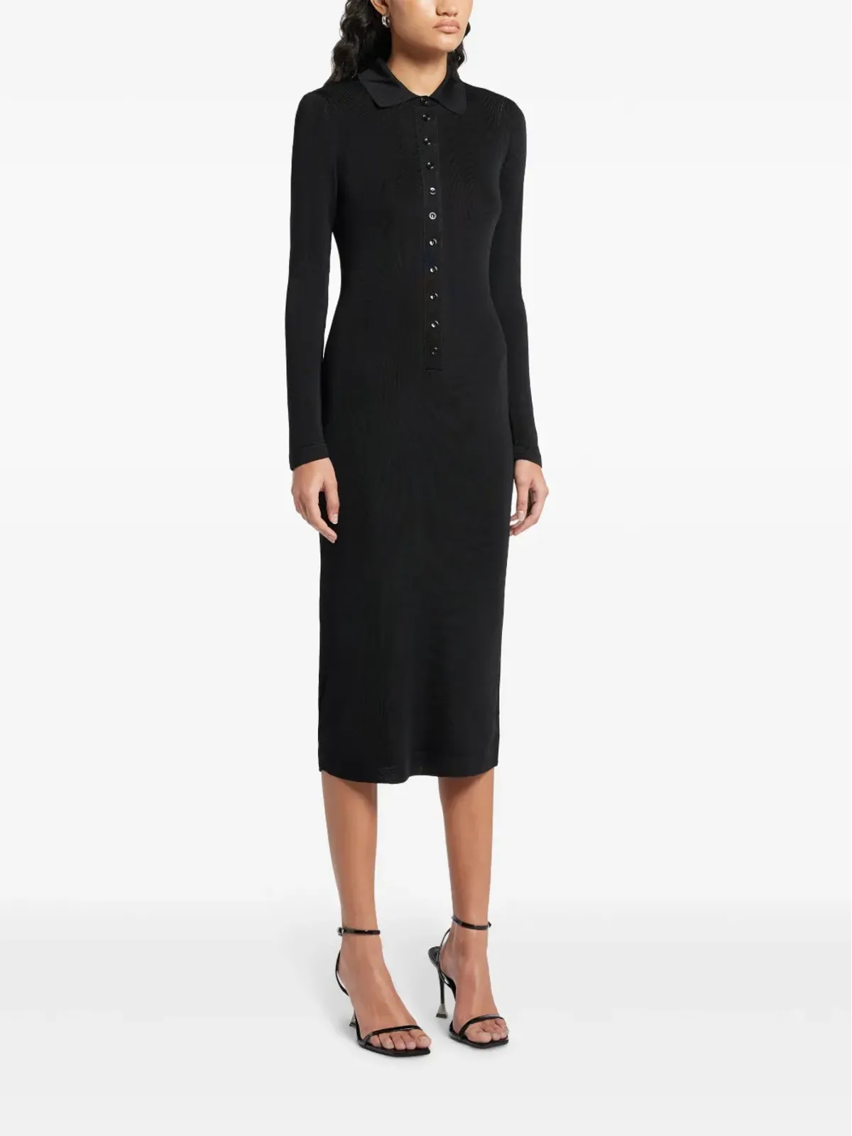 TOM FORD ストライプニットドレス ブラック - 画像3