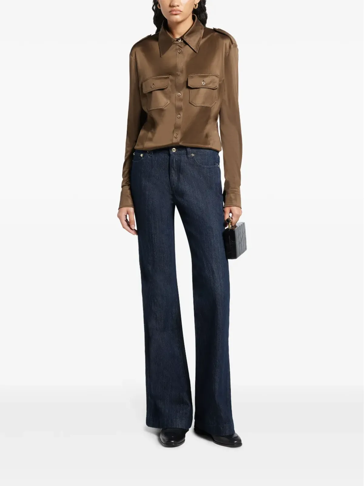 TOM FORD シミーシャツ - ブラウン - 画像2