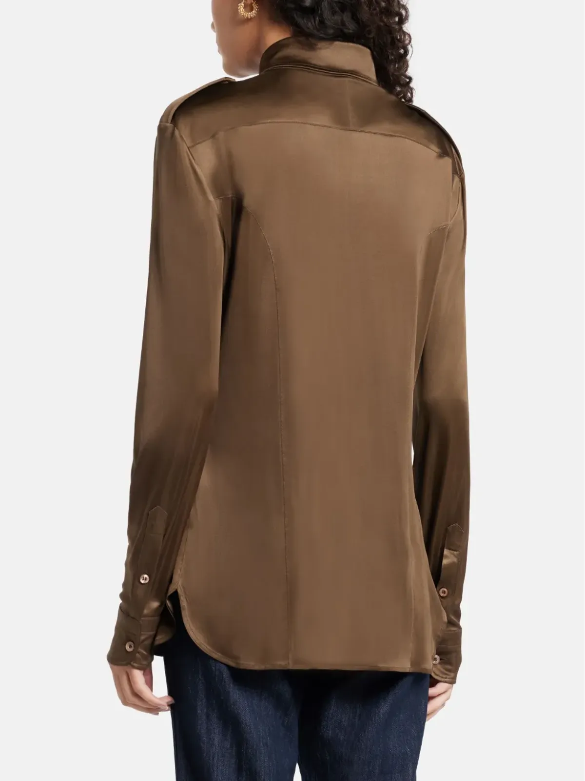 TOM FORD シミーシャツ - ブラウン - 画像4