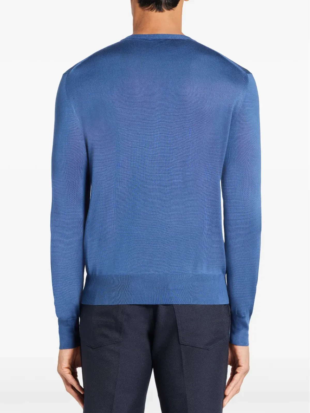 TOM FORD ヘンリーニット シルクトップ - ブルー - 画像4
