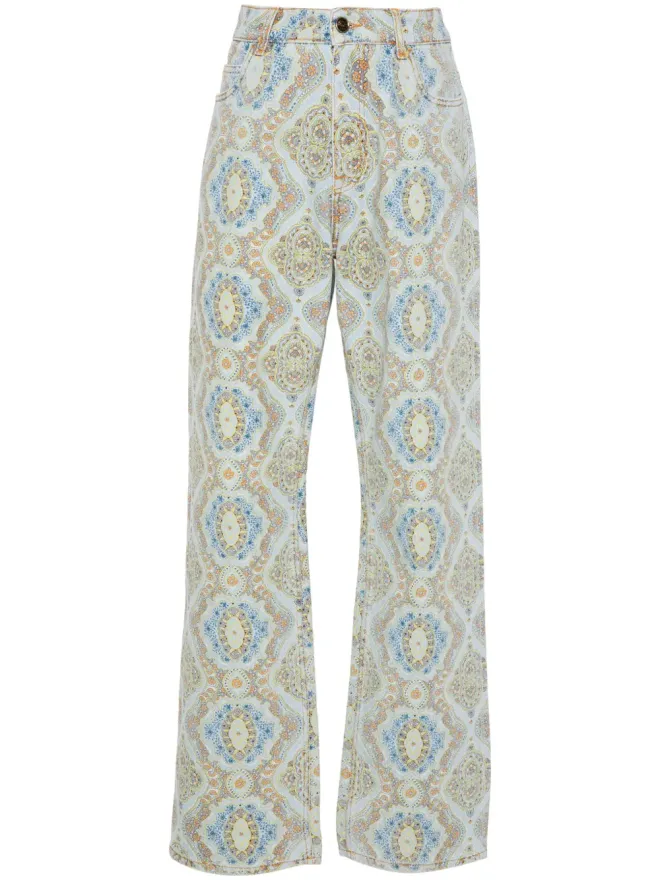 ETRO ETRO ペイズリープリント ストレートレッグ ジーンズの商品画像