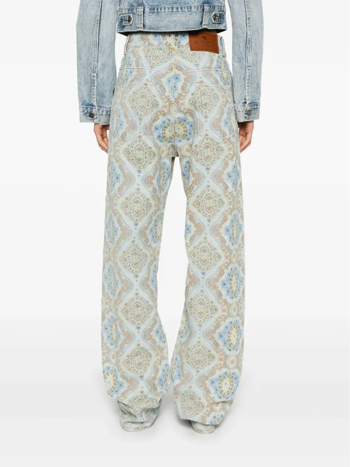 ETRO ペイズリープリント ストレートレッグ ジーンズ - 画像4
