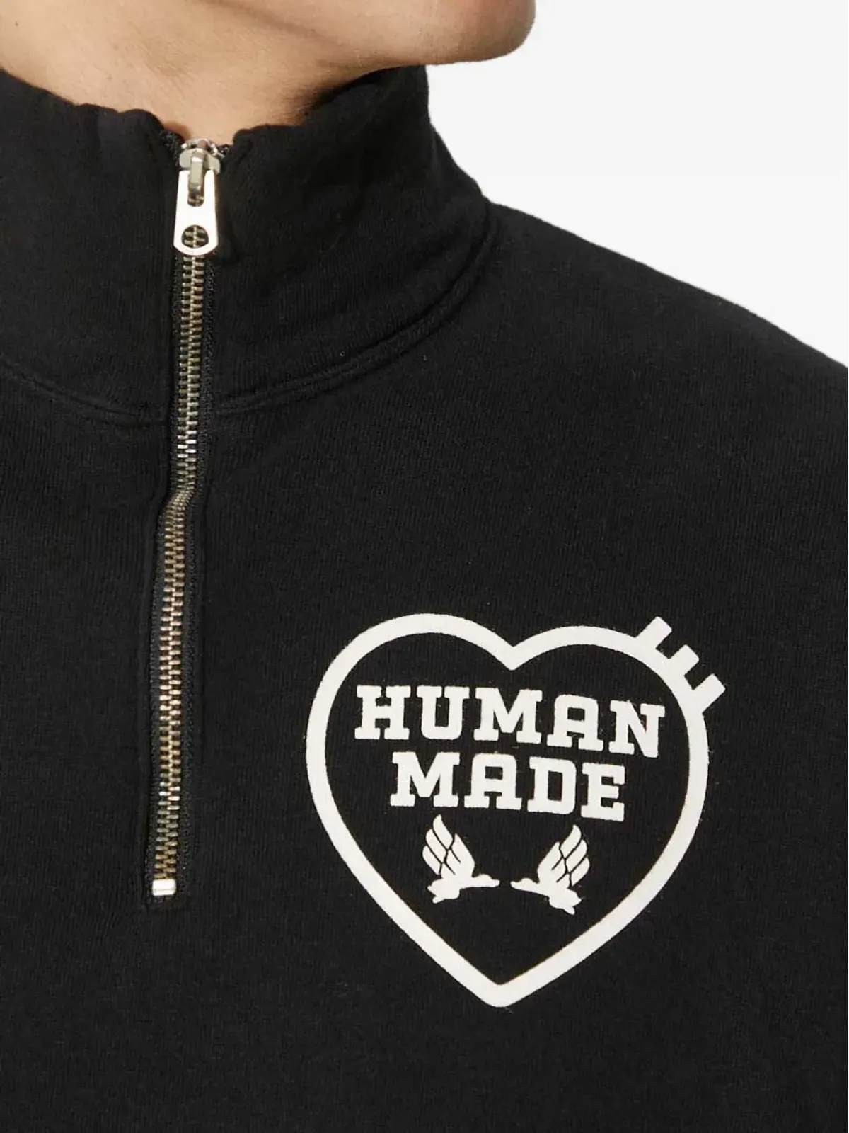 Human Made ハートロゴ半ジップスウェットシャツ - 画像3