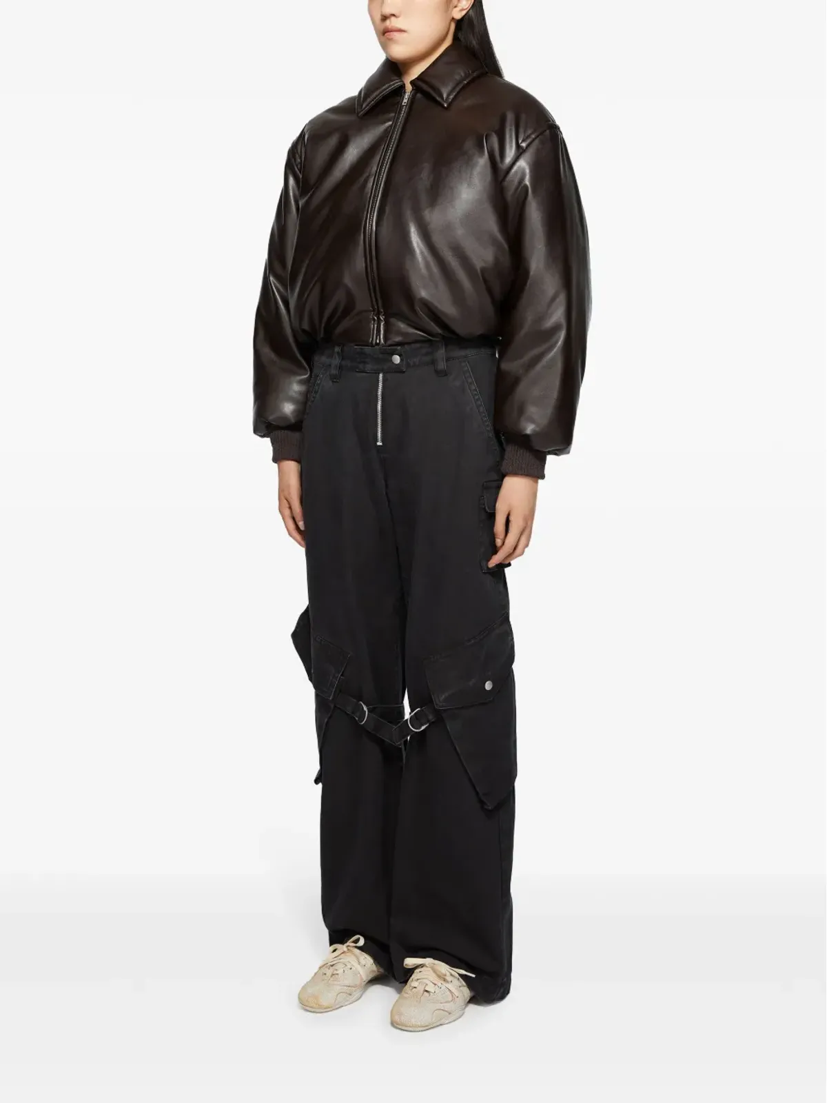 Acne Studios 後部ドローコードディテールのトレーナー - Neutrals - 画像5