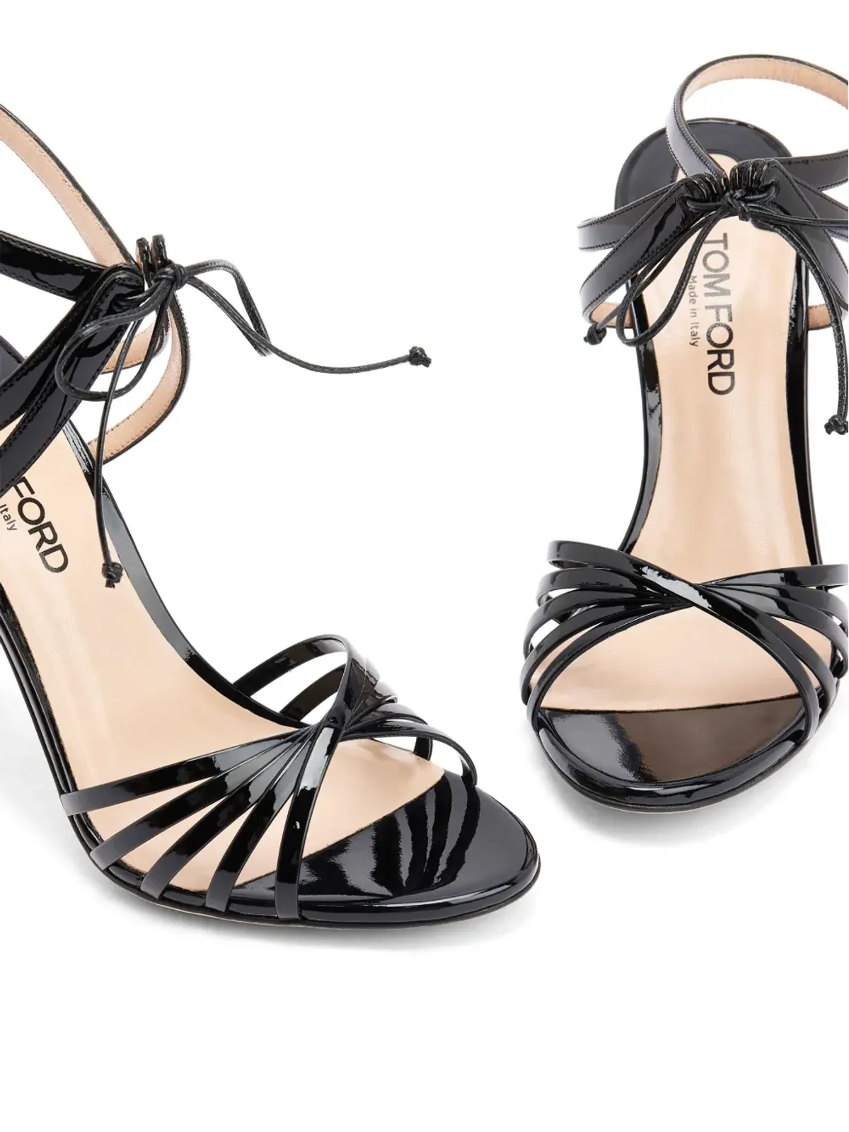 TOM FORD 105mm Angelica アンクルストラップ サンダル ブラック - 画像4