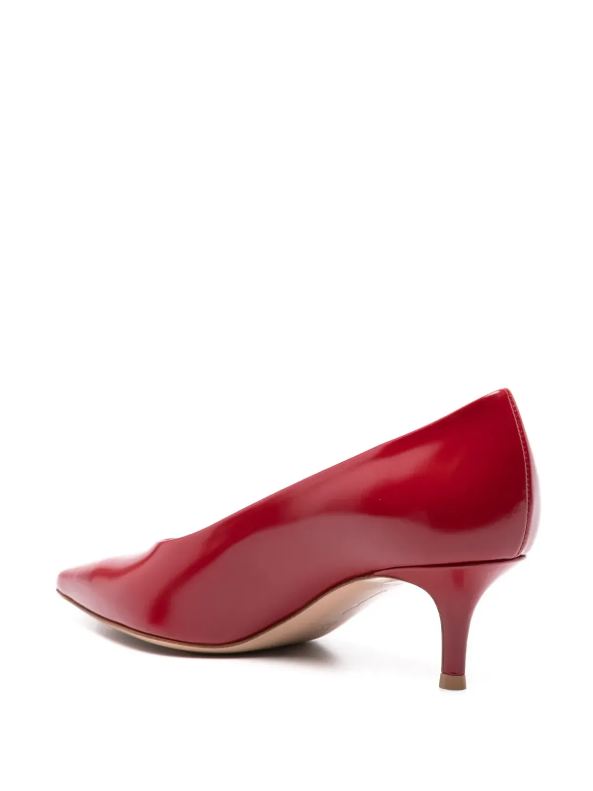 Gianvito Rossi Robbie レザー パンプス - レッド - 画像3