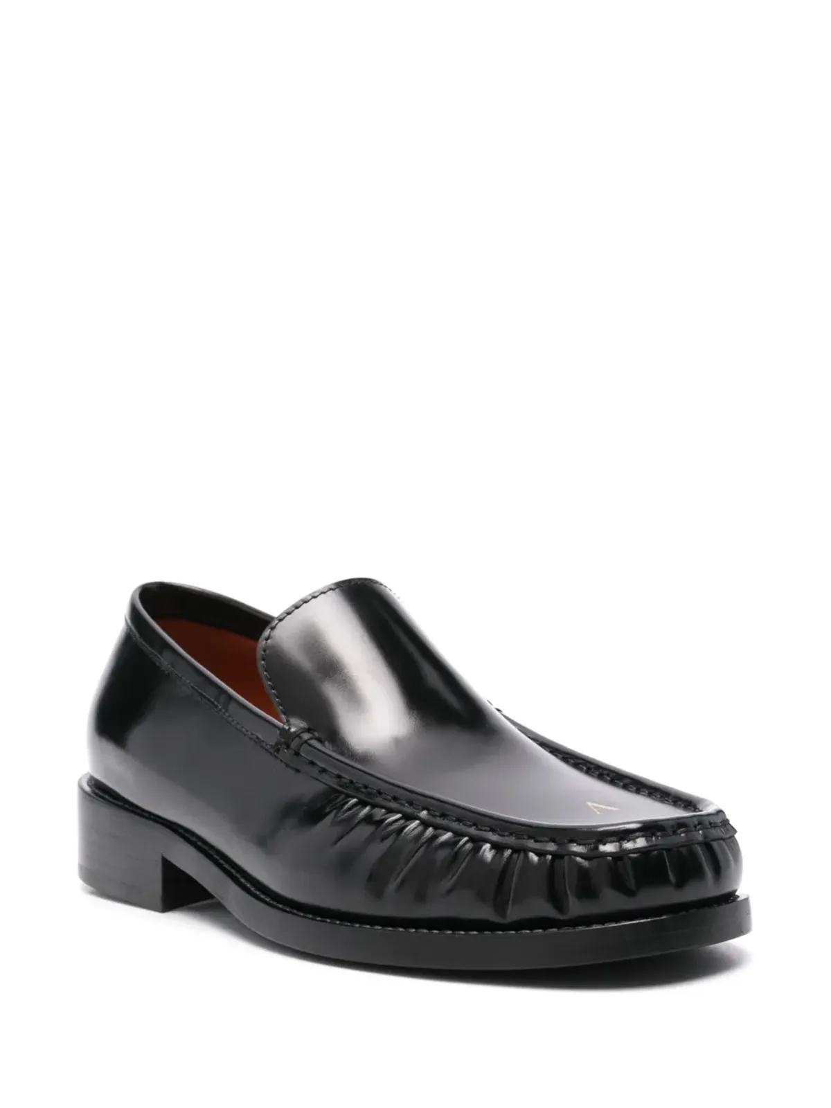 Acne Studios ロゴ型押しレザーローファー - 画像2