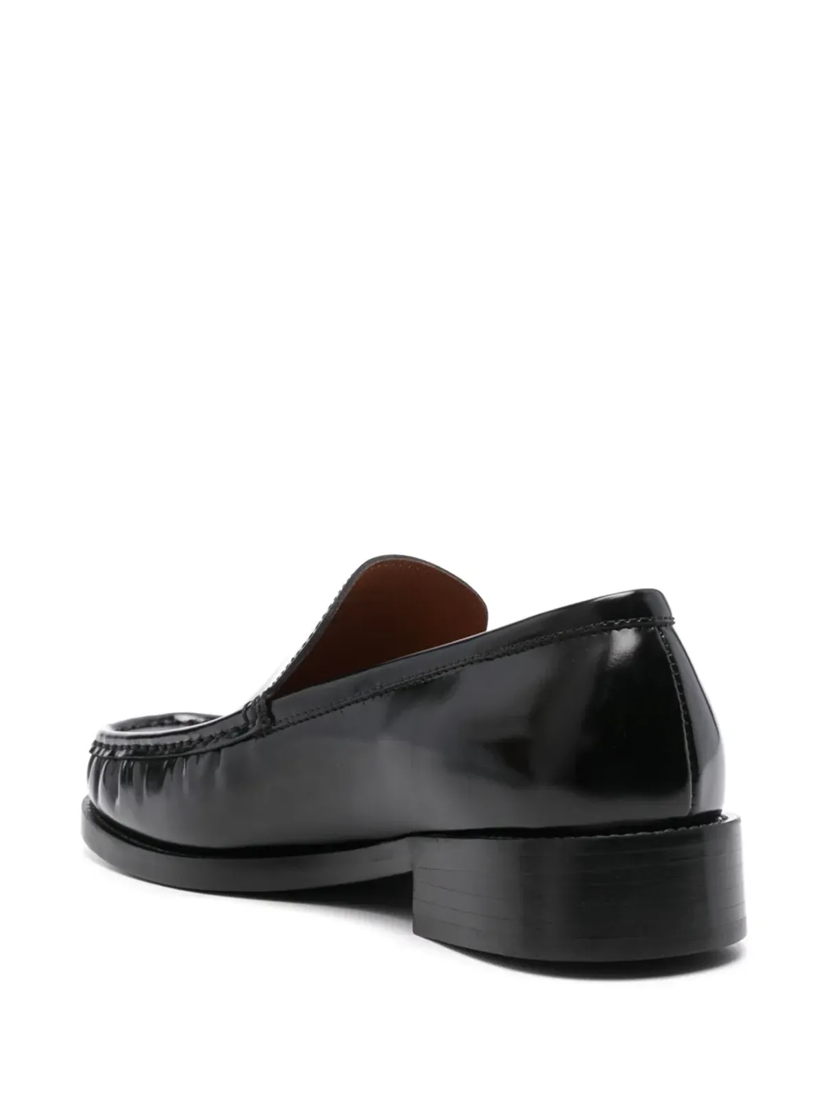 Acne Studios ロゴ型押しレザーローファー - 画像3