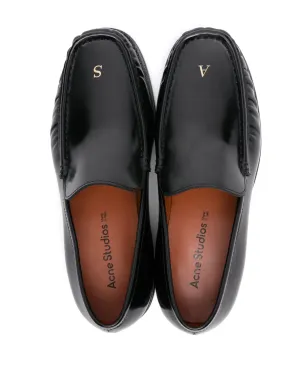 Acne Studios ロゴ型押しレザーローファー - サムネイル4
