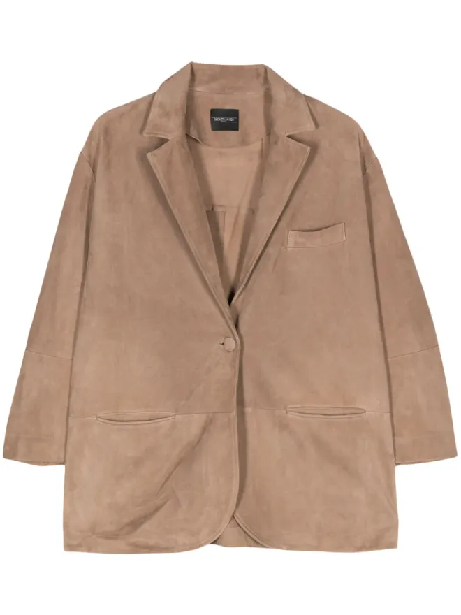 Simonetta Ravizza Simonetta Ravizza スエードのシングルブレストブレザーの商品画像