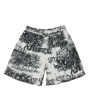 Acne Studios アブストラクト柄プリントショーツ - サムネイル1