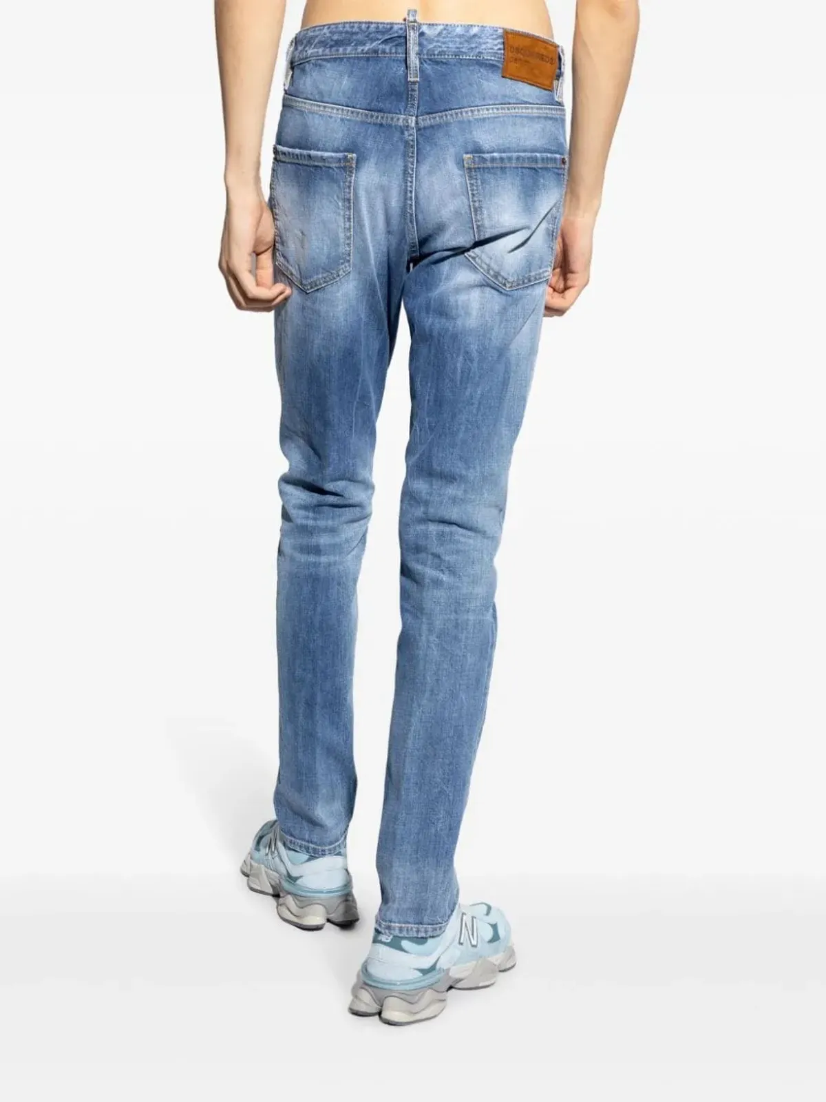 DSQUARED2 クールガイ ミッドライズ スリムフィット ジーンズ - 画像4