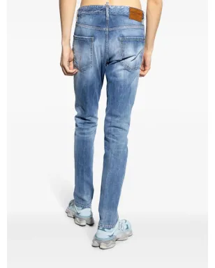 DSQUARED2 クールガイ ミッドライズ スリムフィット ジーンズ - サムネイル4