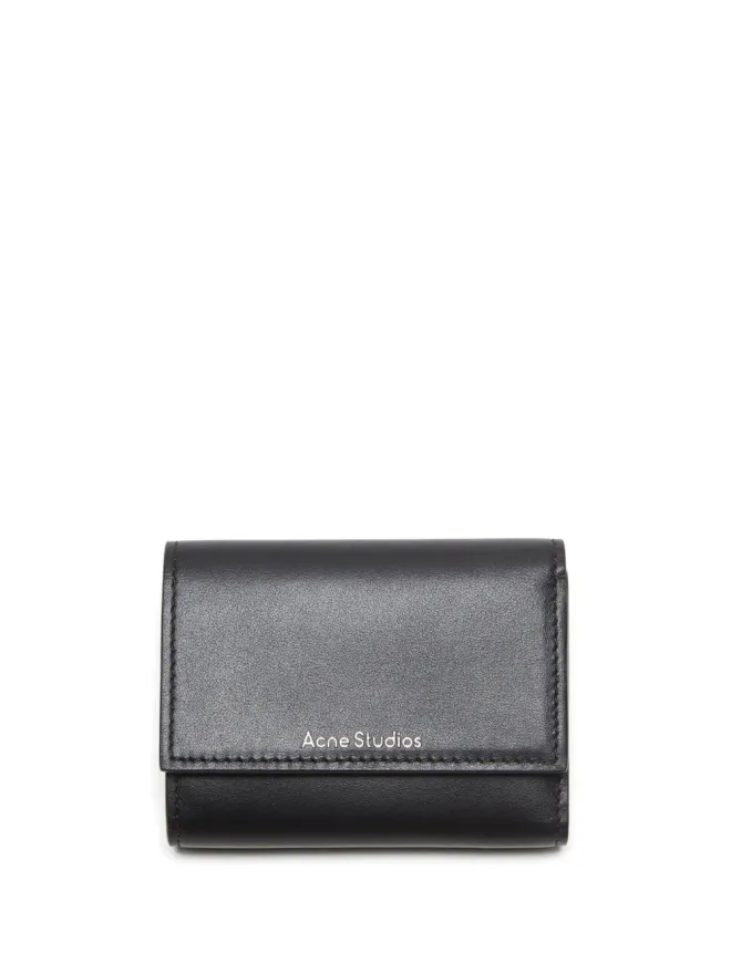 Acne Studios Acne Studios トライフォールドレザーウォレット - ブラックの商品画像