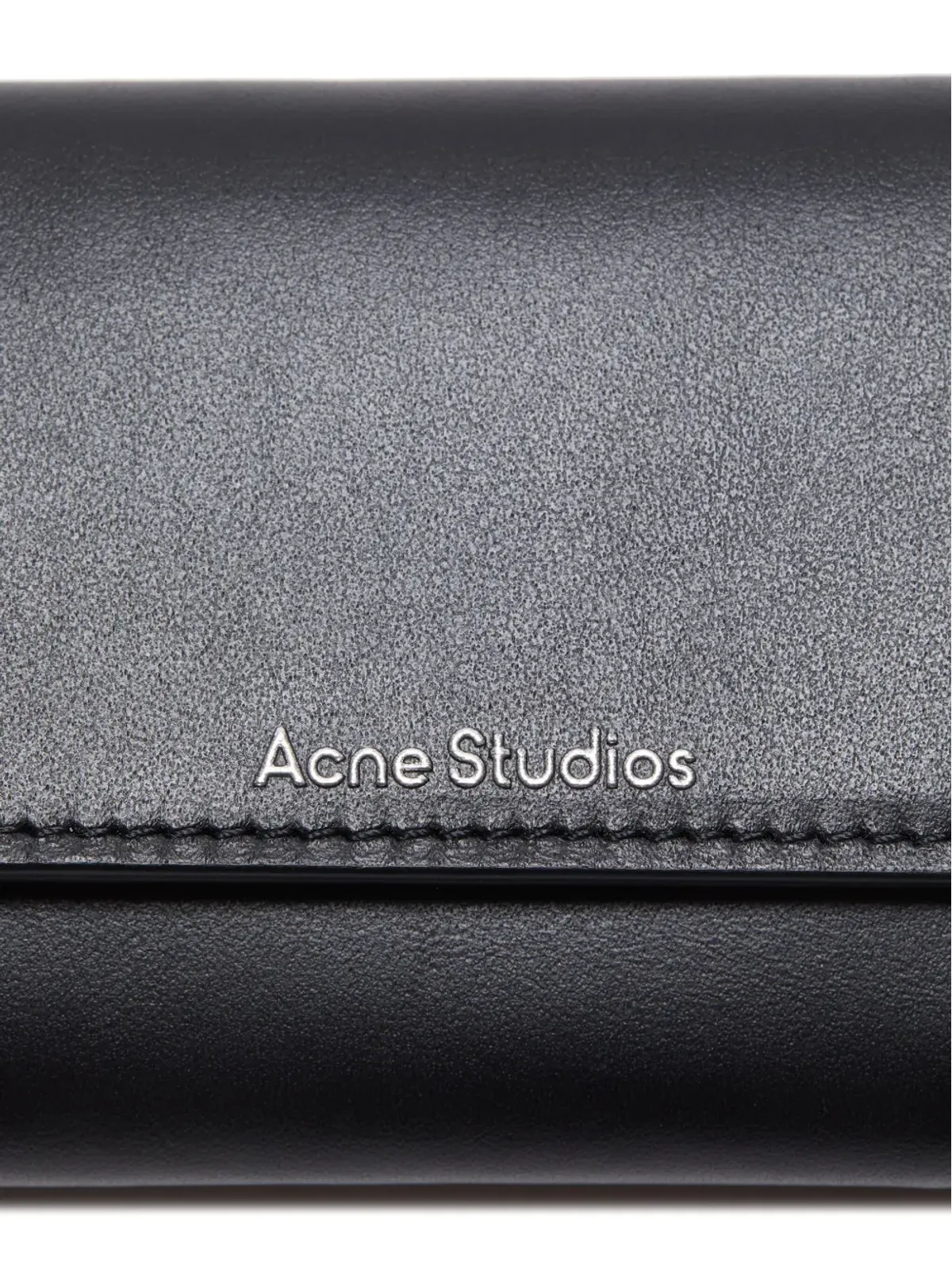 Acne Studios トライフォールドレザーウォレット - ブラック - 画像3