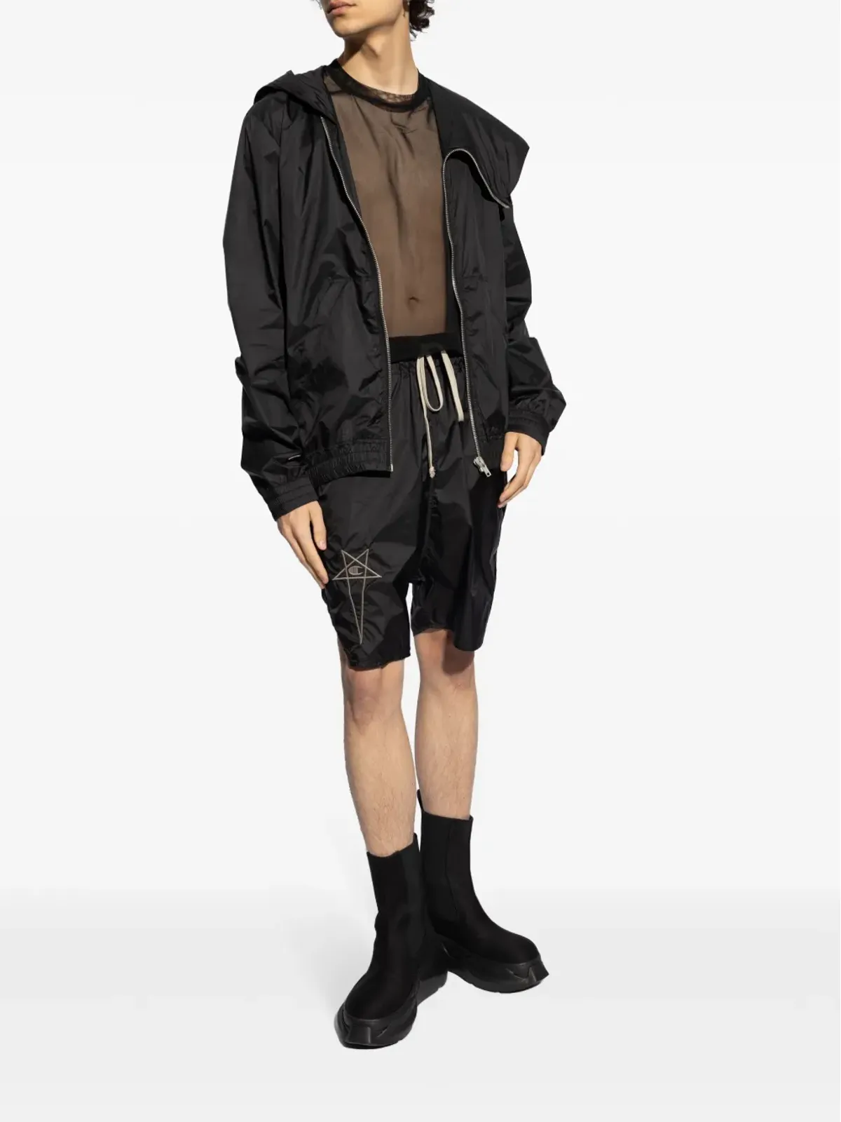 Rick Owens X Champion Tarp T ロゴ刺繍 タンクトップ - 画像2