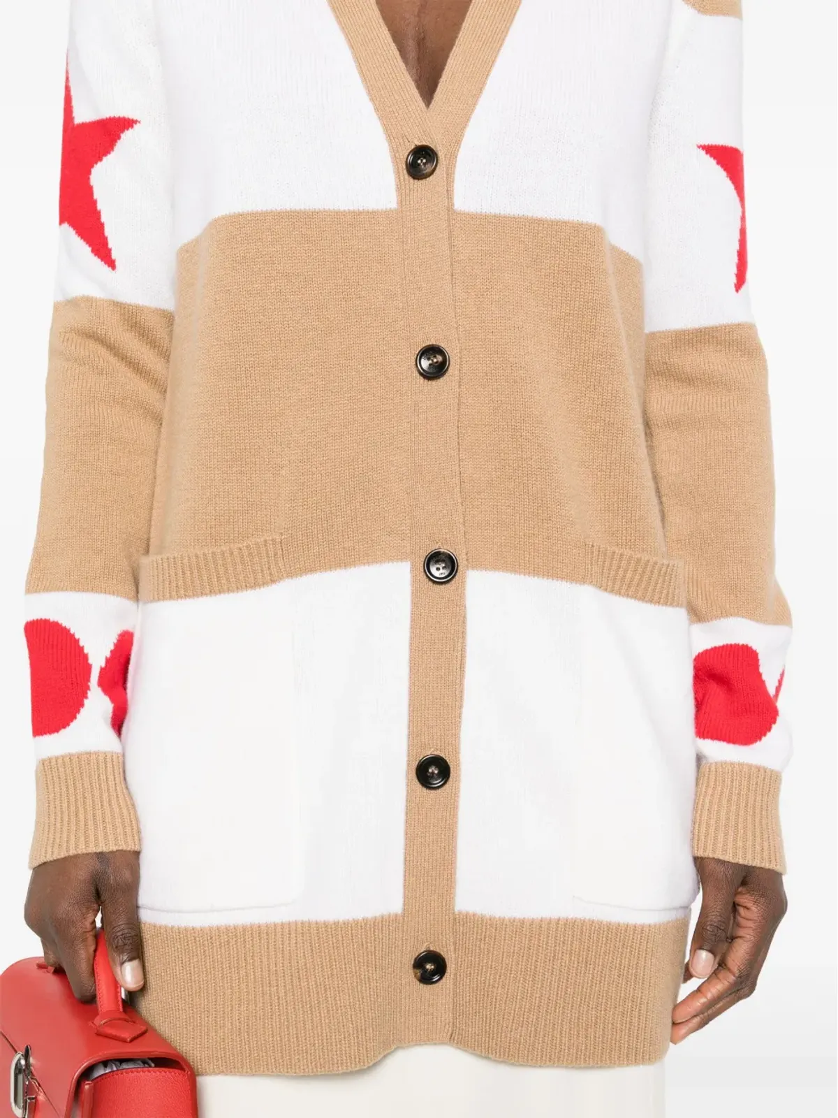 Max Mara Valido 1951モチーフストライプ カーディガン - ホワイト - 画像5