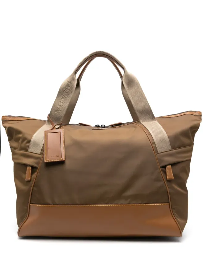 Prada Prada 三角ロゴ ダッフルバッグ - ブラウンの商品画像