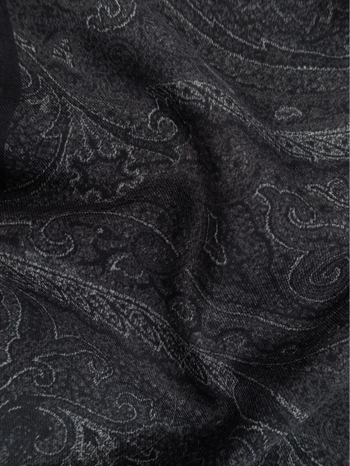 ETRO ペイズリープリントのフリンジエッジスカーフ - グレー - 画像2