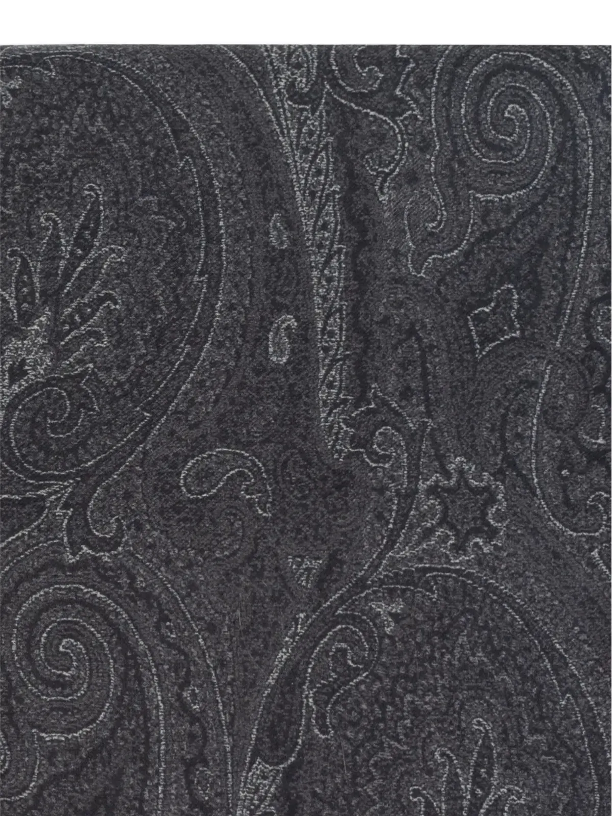 ETRO ペイズリープリントのフリンジエッジスカーフ - グレー - 画像3