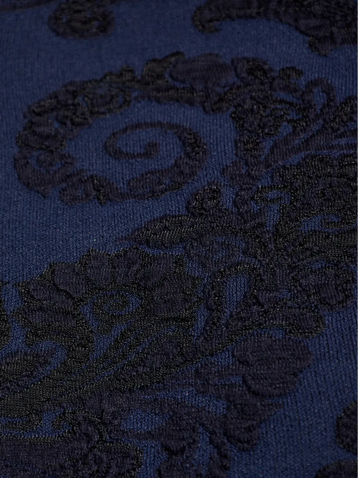 ETRO パターン入りニットトップ ブルー - 画像5