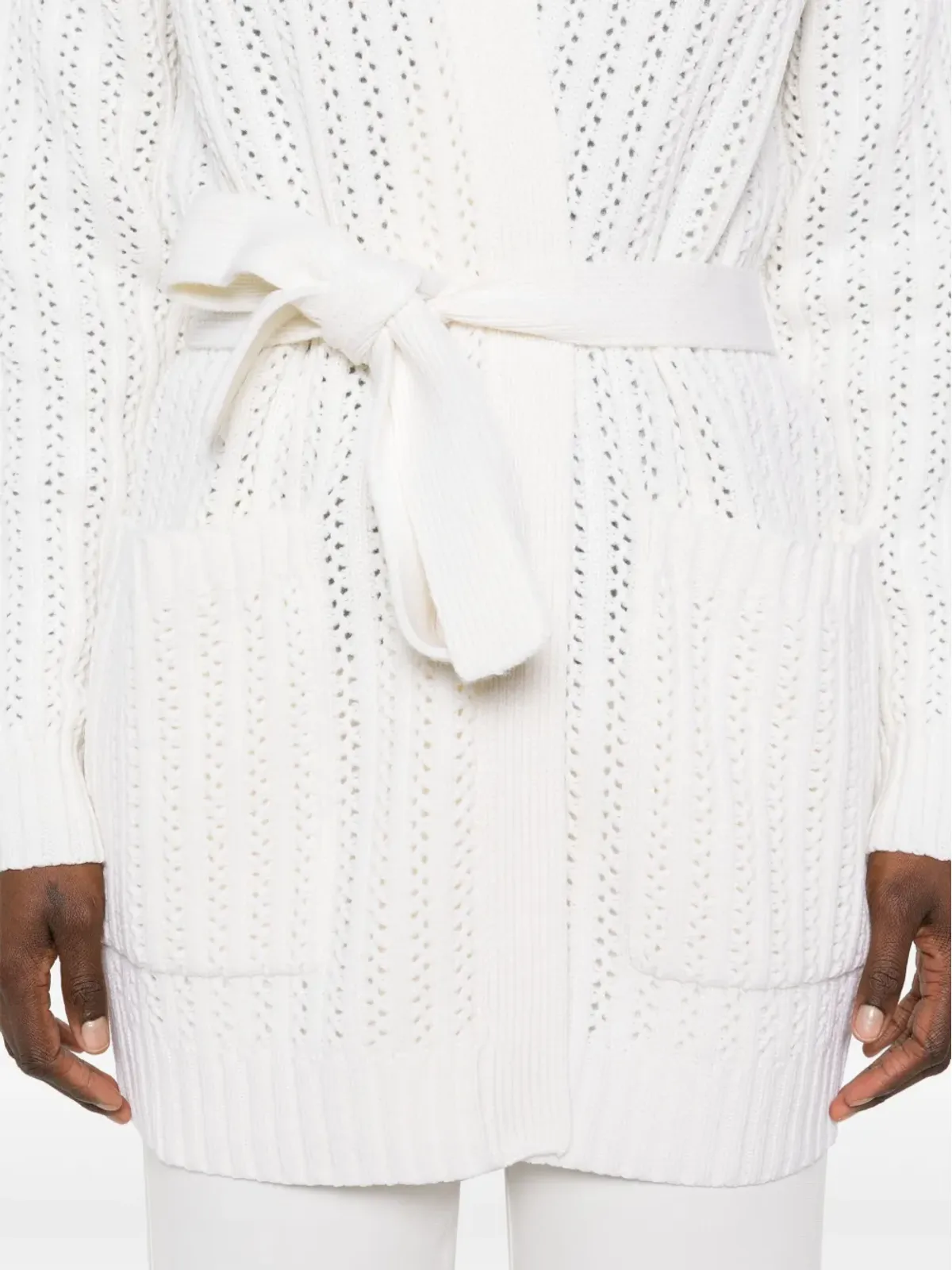 Max Mara Balzac オープンフロント カーディガン - ホワイト - 画像5