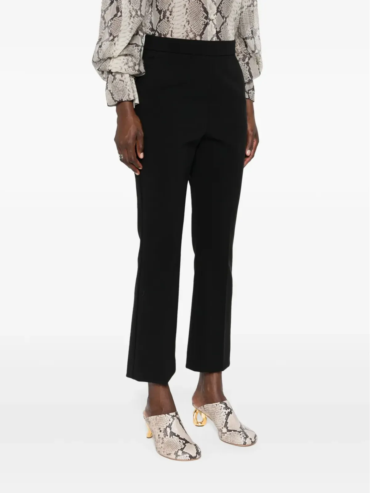 Max Mara パラタ ハイウエスト ブーツカット パンツ - ブラック - 画像3