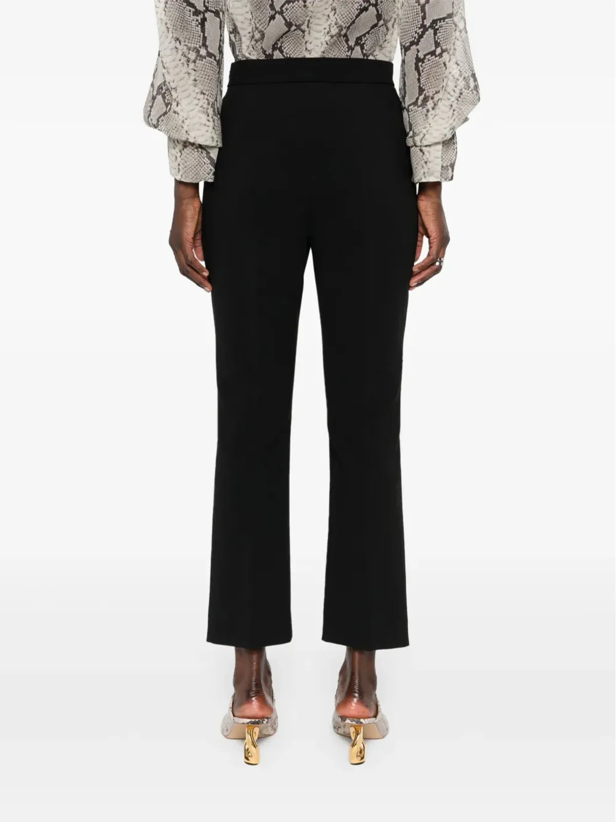 Max Mara パラタ ハイウエスト ブーツカット パンツ - ブラック - 画像4
