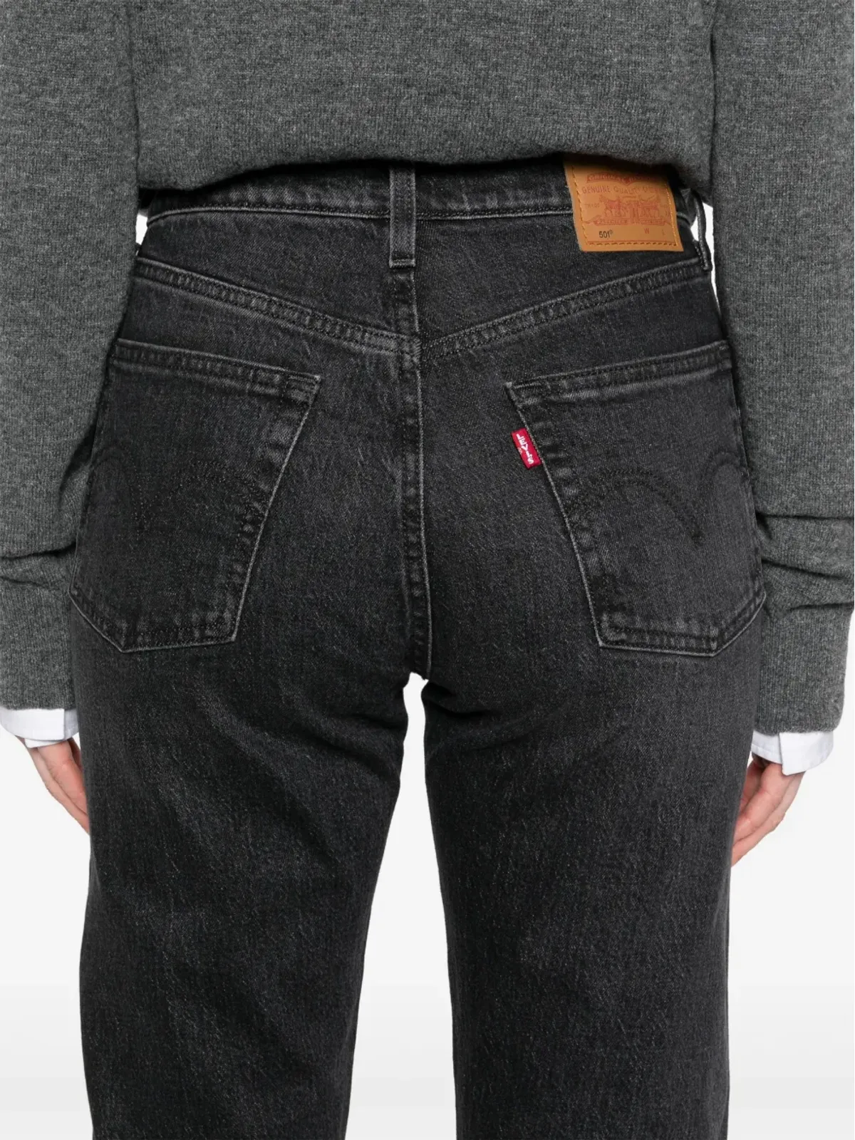 Levi's 501 ミッドライズ・ストレートジーンズ - グレー - 画像5