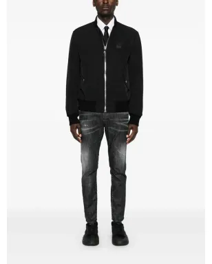 DSQUARED2 スケータースリムレッグジーンズ ブラック - サムネイル2
