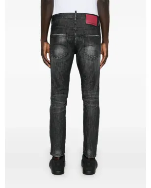 DSQUARED2 スケータースリムレッグジーンズ ブラック - サムネイル4