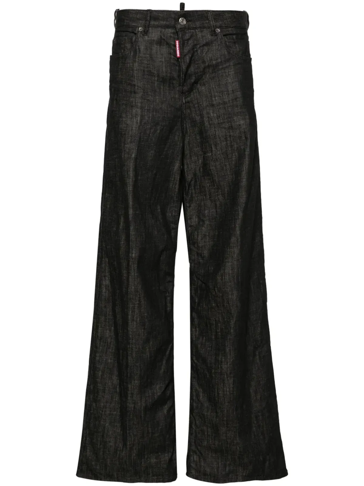 DSQUARED2 Traveller ミッドライズ ワイドレッグ ジーンズ - ブラック - 画像1