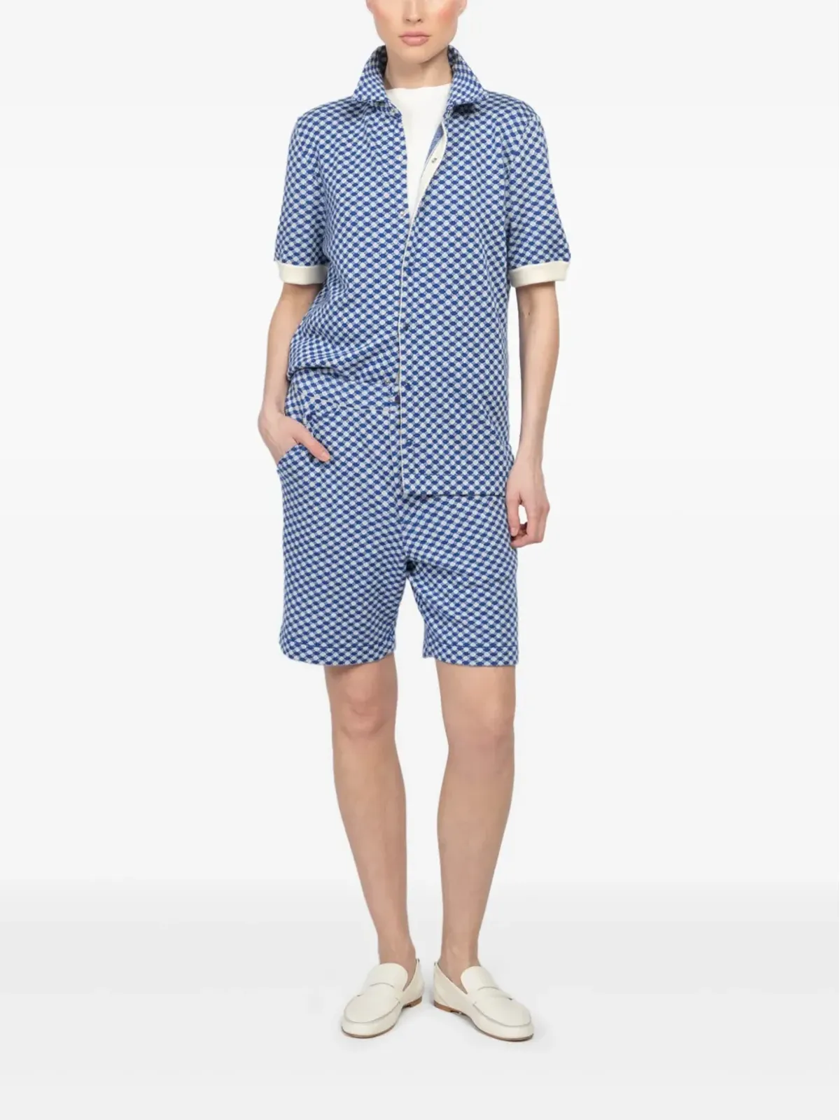 GOD'S TRUE CASHMERE ドットニットカシミアシャツ - 画像2