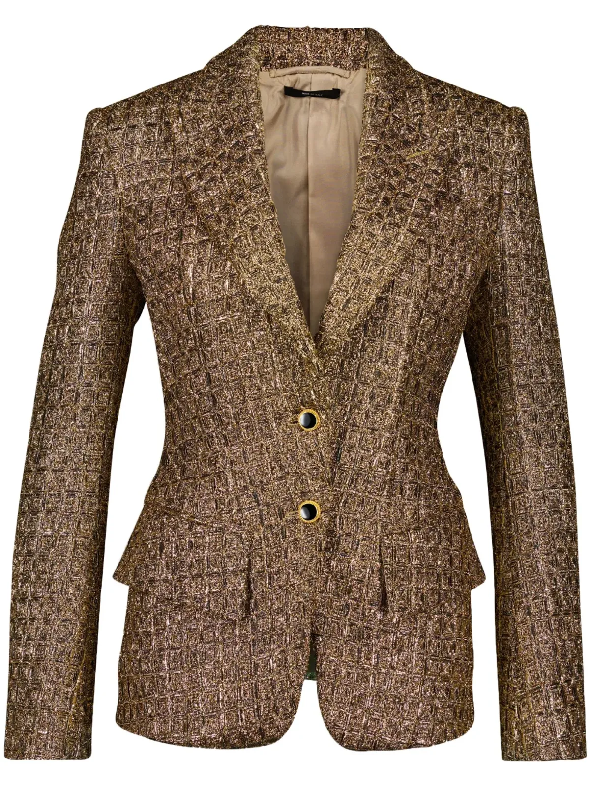 TOM FORD ツイードのシングルブレスト ブレザー - ゴールド - 画像1